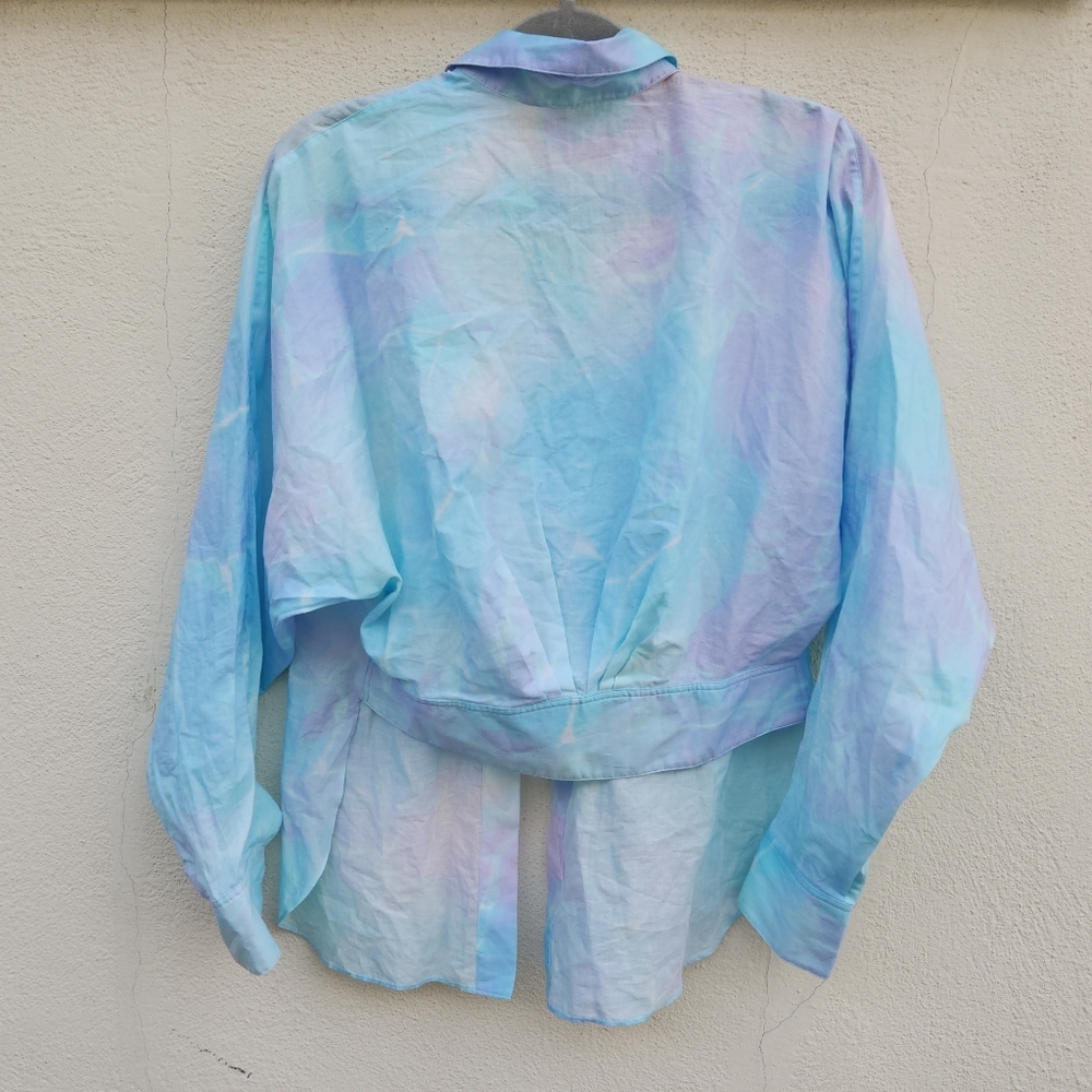 Dorothee Schumacher Tie Dye-Print Knotted Shirt - Picture 3 of 10